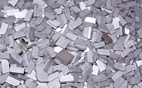 scrap carbide wear tips no-braise for recycling